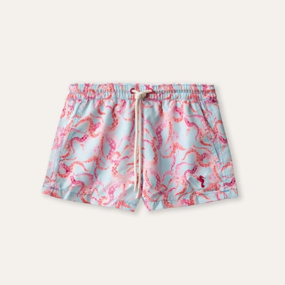 NWOT Kampos Swim Shorts Octopus Blue (Kids) 8